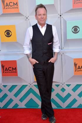 Country Music Awards in Las Vegas April 3, 2016 - Las Vegas, Nevada, United States of America - Actor Keifer Sutherland attends the 51st Academy of Country Music Awards on April 3, 2016 at MGM Grand Arena in Las Vegas, Nevada Las Vegas United States of America - ZUMAt114