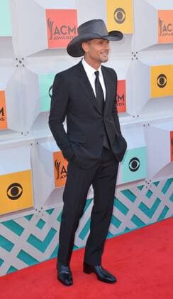 Country Music Awards in Las Vegas April 3, 2016 - Las Vegas, Nevada, United States of America - Singer Tim McGraw attends the 51st Academy of Country Music Awards on April 3, 2016 at MGM Grand Arena in Las Vegas, Nevada Las Vegas United States of America - ZUMAt114