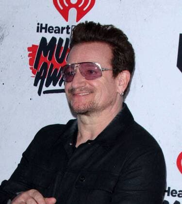 iHeartRadio Music Awards 2016 in Los Angeles Bono of U2 IHEARTRADIO MUSIC AWARDS 2016 - PRESS ROOM Los Angeles Michael Heart PicturePerfect