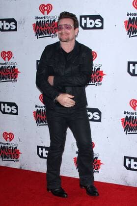 iHeartRadio Music Awards 2016 in Los Angeles Bono of U2 IHEARTRADIO MUSIC AWARDS 2016 - PRESS ROOM Los Angeles Michael Heart PicturePerfect