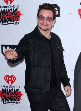 iHeartRadio Music Awards 2016 in Los Angeles Bono of U2 IHEARTRADIO MUSIC AWARDS 2016 - PRESS ROOM Los Angeles Michael Heart PicturePerfect