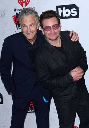 iHeartRadio Music Awards 2016 in Los Angeles John Sykes and Bono of U2 IHEARTRADIO MUSIC AWARDS 2016 - PRESS ROOM Los Angeles Michael Heart PicturePerfect