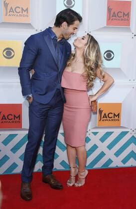 Country Music Awards in Las Vegas April 3, 2016 - Las Vegas, NV, United States - 03 April 2016 - Las Vegas, Nevada - Eric Decker, Jessie James Decker. 51st Academy of Country Music Awards, ACM Awards, held at MGM Grand Garden Arena. Photo Credit: MJT AdMedia Las Vegas United States - ZUMAa123