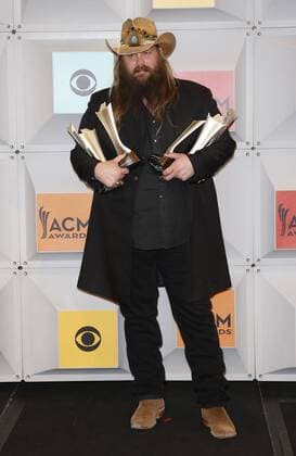 April 3, 2016 - Las Vegas, NV, United States - 03 April 2016 - Las Vegas, Nevada - Chris Stapleton. 51st Academy of Country Music Awards, ACM Awards, held at MGM Grand Garden Arena. Photo Credit: MJT AdMedia Las Vegas United States - ZUMAa123