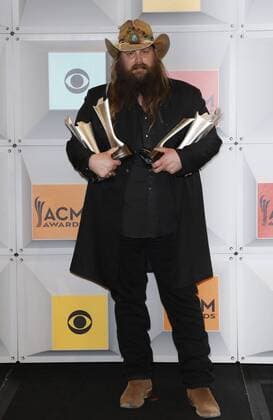 April 3, 2016 - Las Vegas, NV, United States - 03 April 2016 - Las Vegas, Nevada - Chris Stapleton. 51st Academy of Country Music Awards, ACM Awards, held at MGM Grand Garden Arena. Photo Credit: MJT AdMedia Las Vegas United States - ZUMAa123