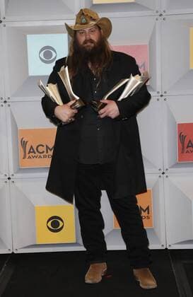 April 3, 2016 - Las Vegas, NV, United States - 03 April 2016 - Las Vegas, Nevada - Chris Stapleton. 51st Academy of Country Music Awards, ACM Awards, held at MGM Grand Garden Arena. Photo Credit: MJT AdMedia Las Vegas United States - ZUMAa123