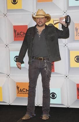 April 3, 2016 - Las Vegas, NV, United States - 03 April 2016 - Las Vegas, Nevada - Jason Aldean. 51st Academy of Country Music Awards, ACM Awards, held at MGM Grand Garden Arena. Photo Credit: MJT AdMedia Las Vegas United States - ZUMAa123