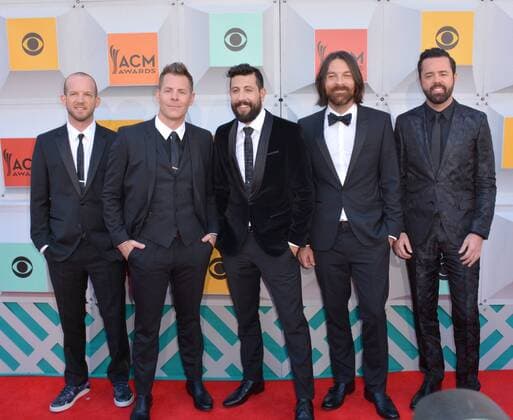 Country Music Awards in Las Vegas April 3, 2016 - Las Vegas, Nevada, United States of America - Music group Old Dominion attends the 51st Academy Of Country Music Awards on April 3, 2016 at MGM Grand Arena in Las Vegas, Nevada Las Vegas United States of America - ZUMAt114