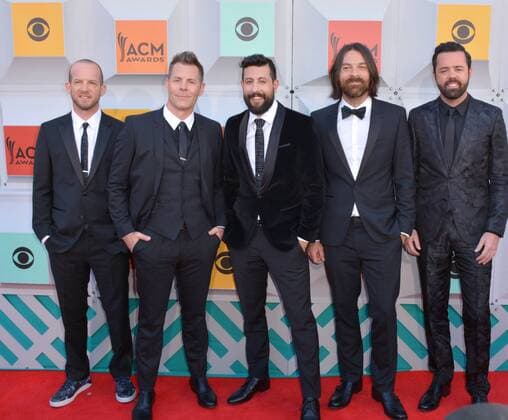 Country Music Awards in Las Vegas April 3, 2016 - Las Vegas, Nevada, United States of America - Music group Old Dominion attends the 51st Academy Of Country Music Awards on April 3, 2016 at MGM Grand Arena in Las Vegas, Nevada Las Vegas United States of America - ZUMAt114