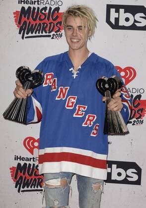 April 3, 2016 - Inglewood, California, United States - 03 April 2016 - Inglewood, California - Justin Bieber. iHeartRadio Music Awards held at The Forum. Photo Credit: Inglewood United States - ZUMAa123
