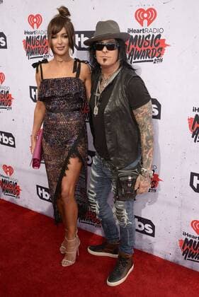 April 3, 2016 - Inglewood, California, United States - 03 April 2016 - Inglewood, California - Nikki Sixx, Courtney Sixx. iHeartRadio Music Awards held at The Forum. Photo Credit: Inglewood United States - ZUMAa123