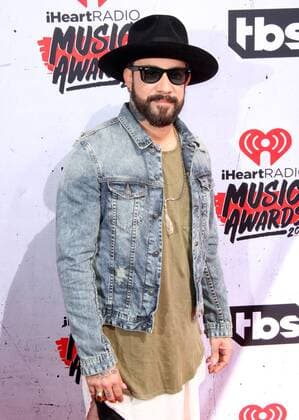 AJ McLean IHEARTRADIO MUSIC AWARDS 2016 - ARRIVALS Los Angeles Michael Heart PicturePerfect