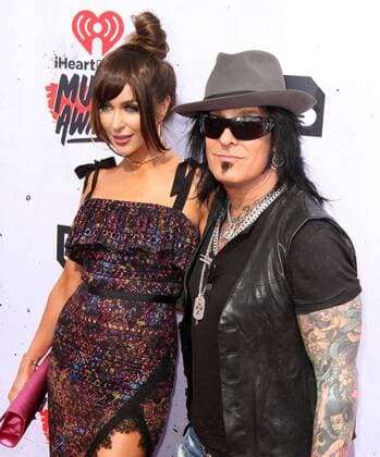 Courtney Sixx and Nikki Sixx IHEARTRADIO MUSIC AWARDS 2016 - ARRIVALS Los Angeles Michael Heart PicturePerfect