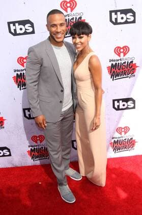 DeVon Franklin and Meagan Good IHEARTRADIO MUSIC AWARDS 2016 - ARRIVALS Los Angeles Michael Heart PicturePerfect