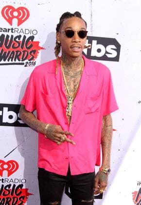Wiz Khalifa IHEARTRADIO MUSIC AWARDS 2016 - ARRIVALS Los Angeles Michael Heart PicturePerfect