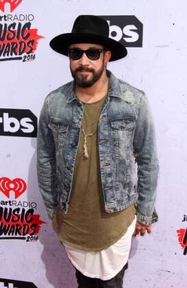 AJ McLean IHEARTRADIO MUSIC AWARDS 2016 - ARRIVALS Los Angeles Michael Heart PicturePerfect