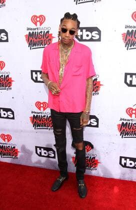 Wiz Khalifa IHEARTRADIO MUSIC AWARDS 2016 - ARRIVALS Los Angeles Michael Heart PicturePerfect