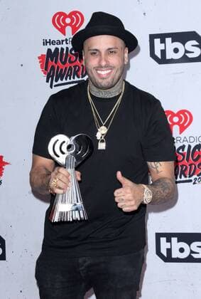 Nicky Jam IHEARTRADIO MUSIC AWARDS 2016 - PRESS ROOM Los Angeles Michael Heart PicturePerfect