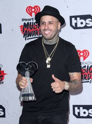 Nicky Jam IHEARTRADIO MUSIC AWARDS 2016 - PRESS ROOM Los Angeles Michael Heart PicturePerfect