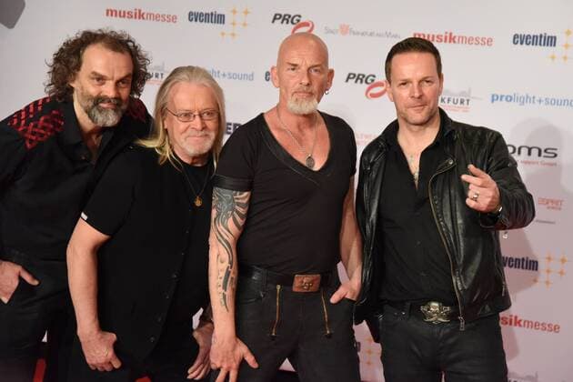 04.04..2016 xmfx Frankfurt am Main, Messe red carpet, Roter Teppich PRG Live Entertainment Award (LEA) 2016 Band Santiano Mitglieder: Axel Stosberg, Peter David Sage, Andreas Fahnert, Hans-Timm Hinrichsen, Björn Both