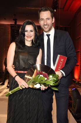 Anne-Christin Bansleben und Matthias Killing bei der 11. Victress Awards Gala 2016 im Hotel Titanic Chaussee. Berlin, 04.04.2016 Foto:xFredericx xFuturexImage