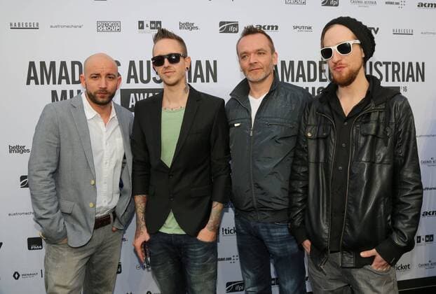 AMADEUS AUSTRIAN MUSIC AWARDS Wien, Volkstheater, 03. 04. 2016 SEILER UND SPEER Christopher SEILER, Bernhard SPEER, Fritz STRBA, Daniel FELLNER