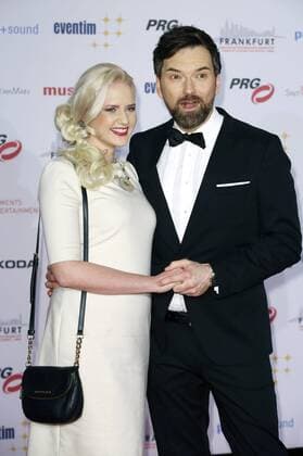 Sarah Knappik und Ingo Nommsen bei der Verleihung des PRG Live Entertainment Award 2016 in der Festhalle Frankfurt. Frankfurt am Main, 04.04.2016 Foto:xS.xGabschx xFuturexImage