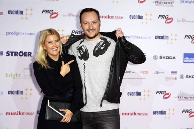 Jennifer Knäble mit Freund Felix Moese bei der Verleihung des PRG Live Entertainment Award 2016 in der Festhalle Frankfurt. Frankfurt am Main, 04.04.2016 Foto:xS.xGabschx xFuturexImage