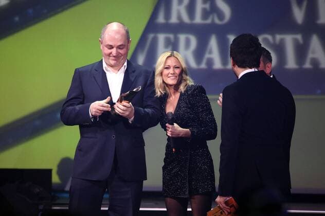 Dieter Semmelmann und Helene Fischer bei der Verleihung des PRG Live Entertainment Award 2016 in der Festhalle Frankfurt. Frankfurt am Main, 04.04.2016 Foto:xS.xGabschx xFuturexImage
