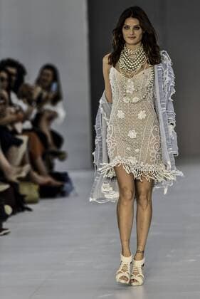 BELO HORIZONTE, MG - 04 05 2016: MINAS SPRING SUMMER TREND - Isabeli Fontana in the parade of designer Fabiana Milazzo during Minas Trend Spring Summer 2016.  Mour?oxPanda