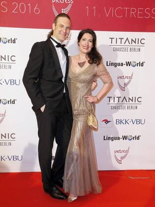 Sandor und Sonja Fusati bei der Verleihung VICTRESS Award 2016 im Hotel Titanic Chausseestr. Berlin.