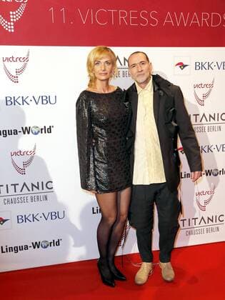 Romy Jane Stangl, Andy Korb bei der Verleihung VICTRESS Award 2016 im Hotel Titanic Chausseestr. Berlin.
