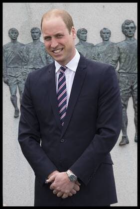 . 06 04 2016. London, United Kingdom. The Duke of Cambridge arriving for a lunch to mark his 10th Anniversary as President of the English Football Association at Wembley Stadium in London.  xStephenxLockx xi-Imagesx IIM-12353-0002