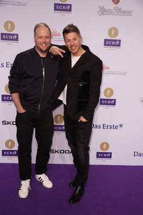 Smudo und Michi Beck von der Gruppe Fanta 4 bei der Verleihung vom Echo am 07.04.2016 in Berlin Echo Verleihung 2016 in Berlin 