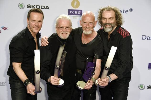 Santiano mit dem Echo für die beste Gruppe volkstümliche Musik bei der 25. Verleihung des Echo 2016 in der Messe Berlin. Berlin, 07.04.2016 Foto:xFredericx xFuturexImage