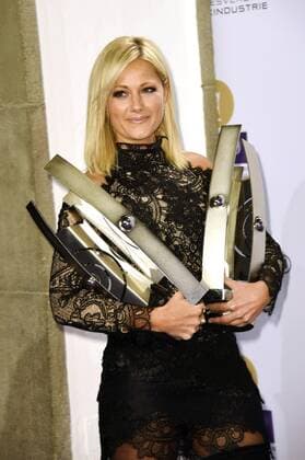 Helene Fischer it den Echos für Album des Jahres, für Crossover, die beste Musik-DVD Blu-ray national und den besten Live-Act national bei der 25. Verleihung des Echo 2016 in der Messe Berlin. Berlin, 07.04.2016 Foto:xFredericx xFuturexImage
