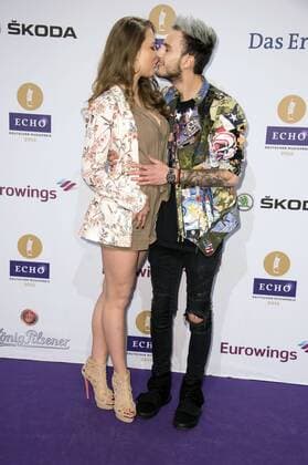 Joelina Drews und Freund Marc Aurel Zeeb bei der 25. Verleihung des Echo 2016 in der Messe Berlin. Berlin, 07.04.2016 Foto:xFredericx xFuturexImage