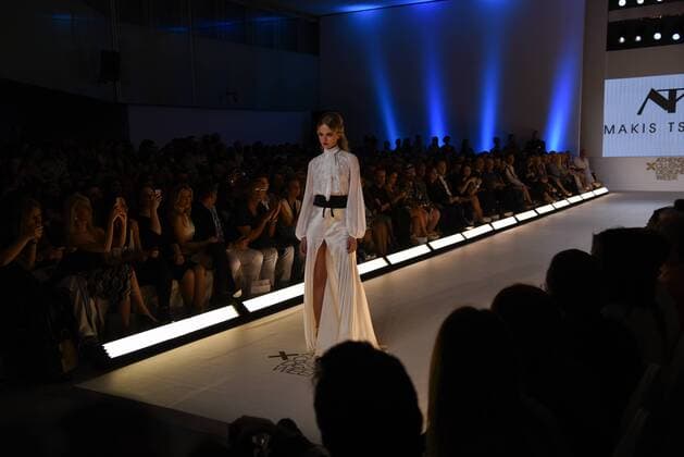 Presentation of the new collection of Makis Tselios, famous Greek Fashion designer 19th Athens Xclusive Designers Week, Xporting Greek Fashion, In Athens on April 9., 2016
