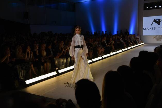 Presentation of the new collection of Makis Tselios, famous Greek Fashion designer 19th Athens Xclusive Designers Week, Xporting Greek Fashion, In Athens on April 9., 2016