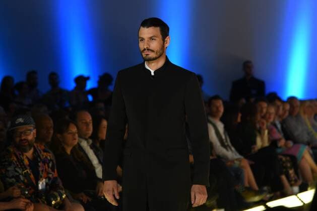 Presentation of the new collection of Makis Tselios, famous Greek Fashion designer 19th Athens Xclusive Designers Week, Xporting Greek Fashion, In Athens on April 9., 2016
