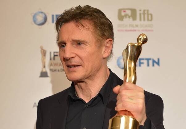 April 9, 2016 - Dublin, Ireland - Liam Neeson, a Northern Irish actor, pictured after he recived a Lifetime Achievement Award at the IFTA 2016 Film & Drama Awards, at the Mansion House in Dublin..Dublin, Ireland, on Saturday 9 April 2016. Dublin Ireland  - ZUMAn230