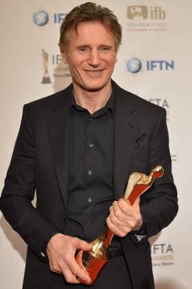 April 9, 2016 - Dublin, Ireland - Liam Neeson, a Northern Irish actor, pictured after he recived a Lifetime Achievement Award at the IFTA 2016 Film & Drama Awards, at the Mansion House in Dublin..Dublin, Ireland, on Saturday 9 April 2016. Dublin Ireland  - ZUMAn230