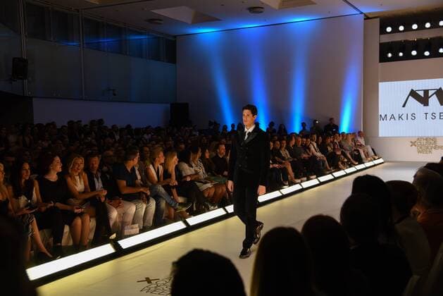 April 9, 2016 - Athens, attica, Greece - Presentation of the new collection of Makis Tselios, famous Greek Fashion designer at 19th Athens Xclusive Designers Week, Xporting Greek Fashion, in Athens on April 9., 2016 Athens Greece  - ZUMAn230
