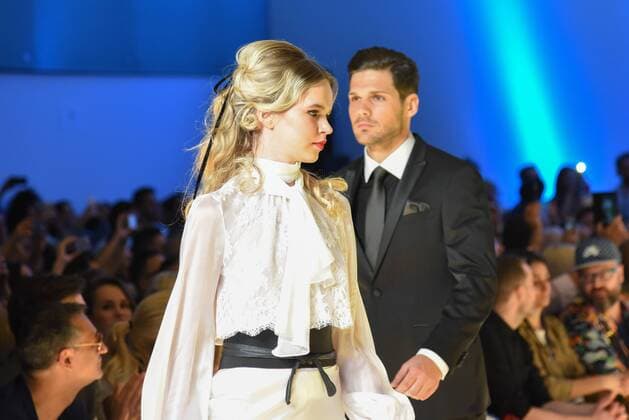April 9, 2016 - Athens, attica, Greece - Presentation of the new collection of Makis Tselios, famous Greek Fashion designer at 19th Athens Xclusive Designers Week, Xporting Greek Fashion, in Athens on April 9., 2016 Athens Greece  - ZUMAn230