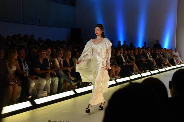 April 9, 2016 - Athens, attica, Greece - Presentation of the new collection of Makis Tselios, famous Greek Fashion designer at 19th Athens Xclusive Designers Week, Xporting Greek Fashion, in Athens on April 9., 2016 Athens Greece  - ZUMAn230