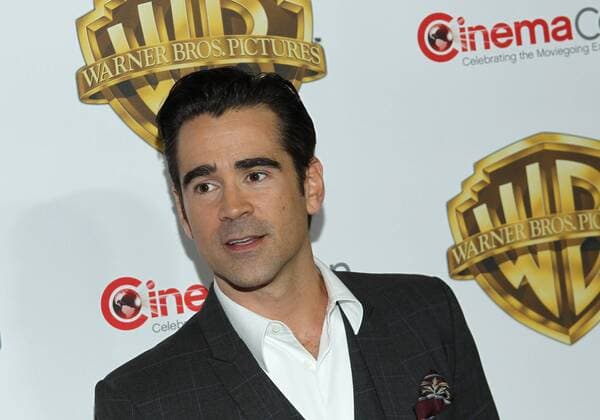 Colin Farrell arrives for the Warner Bros. Pictures Presentation at CinemaCon 2016, The Colosseum at Caesars Palace, Las Vegas, Nevada on April 12, 2016.  LAV20160412110 JAMESxATOA