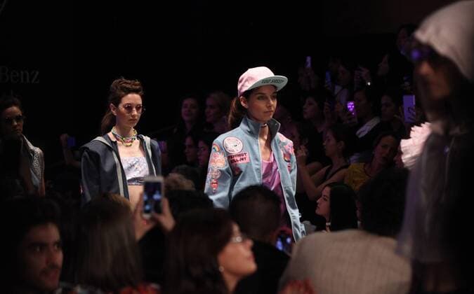 Models present the creations of Mexican firm Janette Klein during a Mercedes Benz Mexico Fashion Week Fall Winter 2016 show in Mexico City, Mexico, 13 April 2016. EFE Mario Guzman MEXICO FASHION WEEK AUTUMN WINTER 2016 !ACHTUNG: NUR REDAKTIONELLE NUTZUNG!  SMX002 20160414-635961972121828433