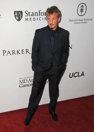 April 13, 2016 - Beverly Hills, CA, United States - 13 April 2016 - Beverly Hills, California - Sean Penn. Arrivals for the Sean Parker Foundation Launch of The Parker Institute for Cancer Immunotherapy held at a Private Residence. Photo Credit: Beverly Hills United States - ZUMAa123