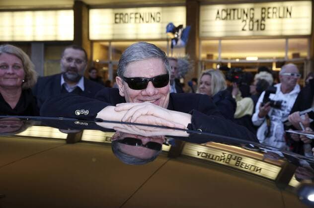 Claude-Oliver Rudolph bei der Eröffnung des Filmfestivals achtung berlin - new berlin film award mit dem Film Mann im Spagat: Pace, Cowboy, Pace im Kino International. Berlin, 13.04.2016 Foto:xS.xGabschx xFuturexImage