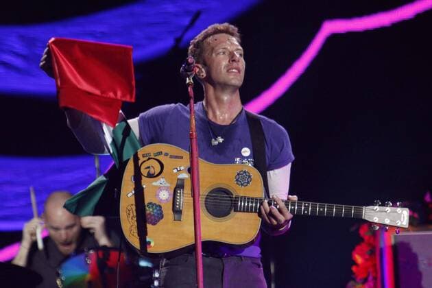 Coldplay Konzert in Mexiko April 15, 2016 - Mexico - CIUDAD DE MEXICO.- MusicMusica-Coldplay.- La banda britanica Coldplay durante el concierto que ofrecio el Foro Sol de la Ciudad de Mexico, la noche de este viernes 15 de abril de 2016.  - ZUMAu78_
